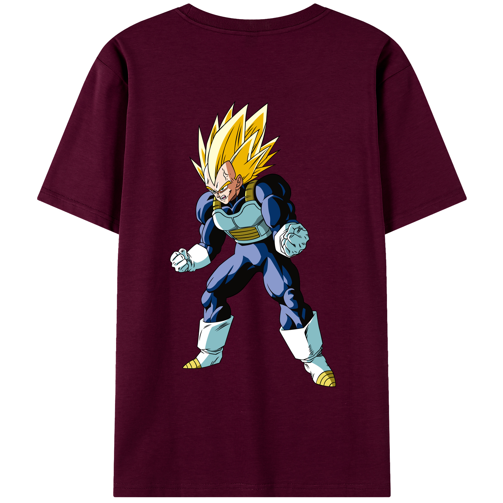（画像用） ドラゴンボール ベジータ四世（Bejīta Yonsei）DRAGON BALL Vegeta IV レディース半袖Tシャツ(バックプリント)